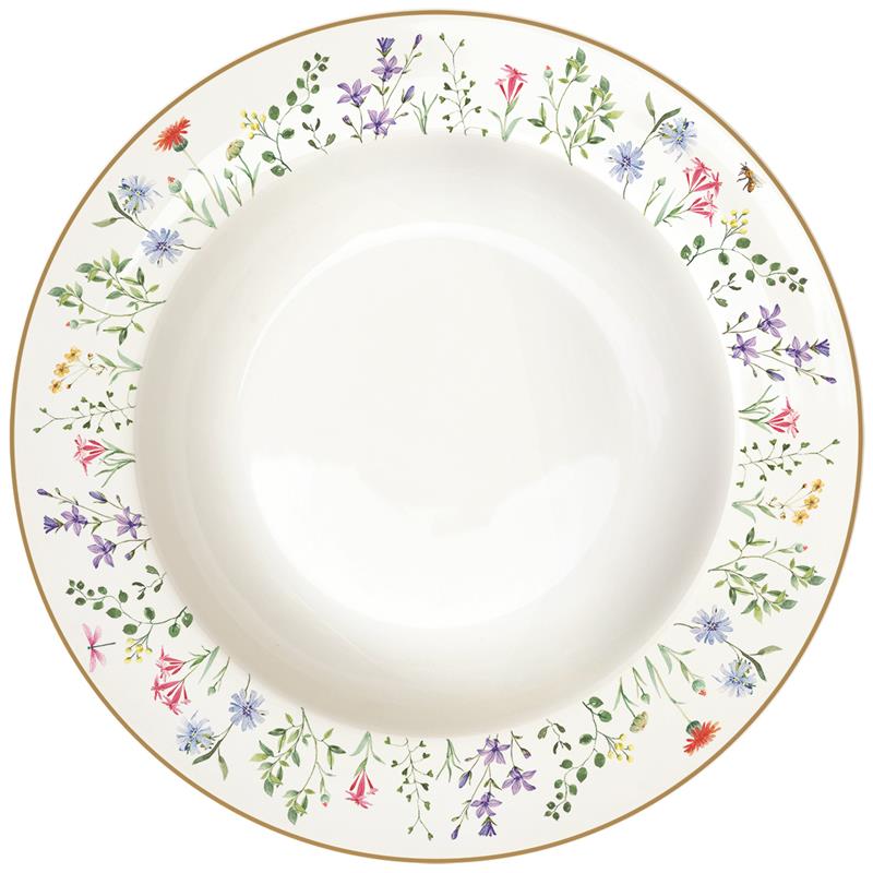 Porcelain soup plate