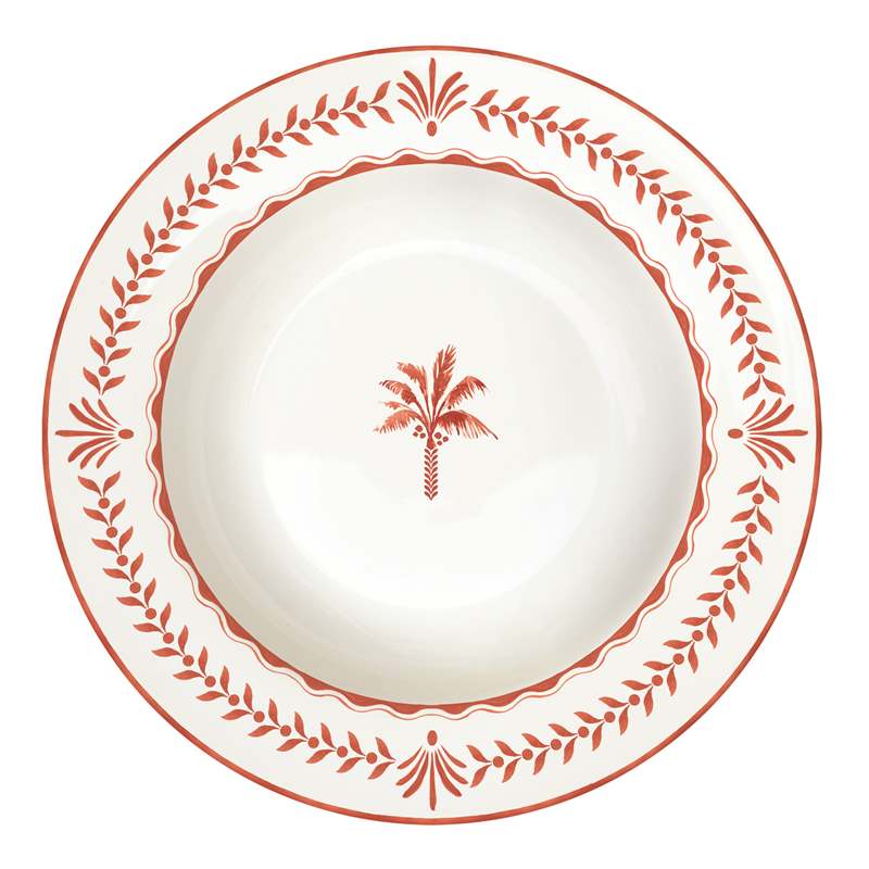 Porcelain soup plate