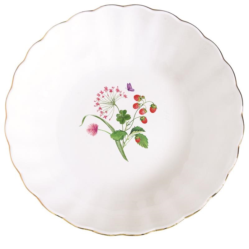 Porcelain soup plate