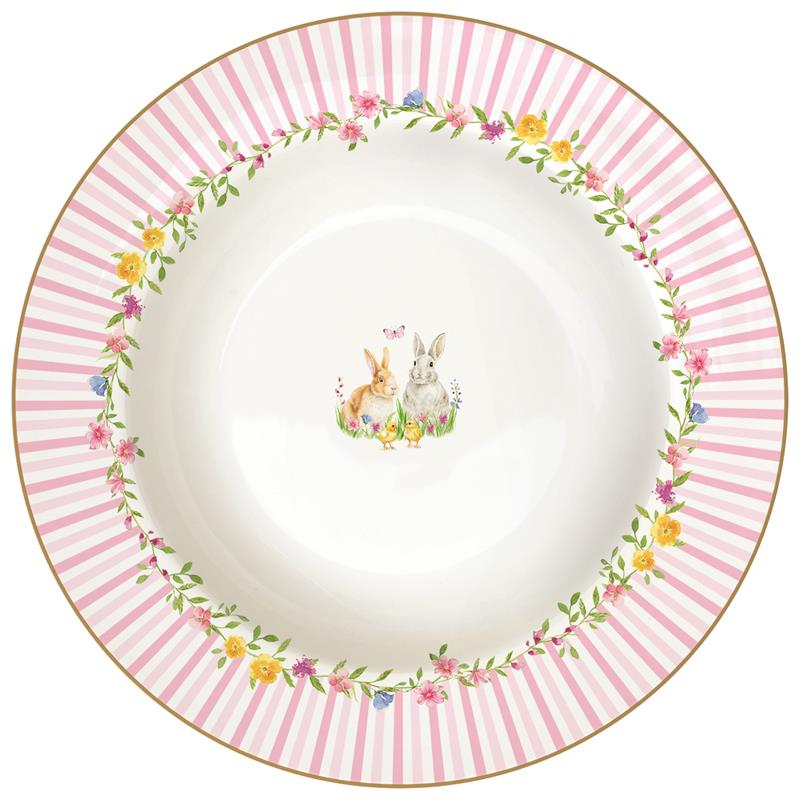 Porcelain soup plate