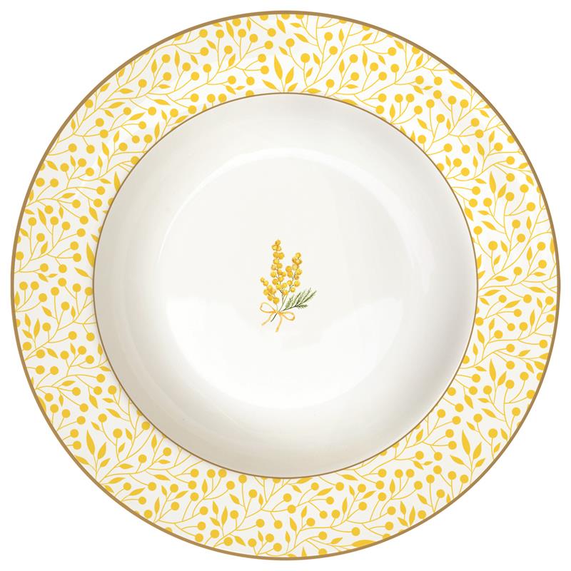 Porcelain soup plate