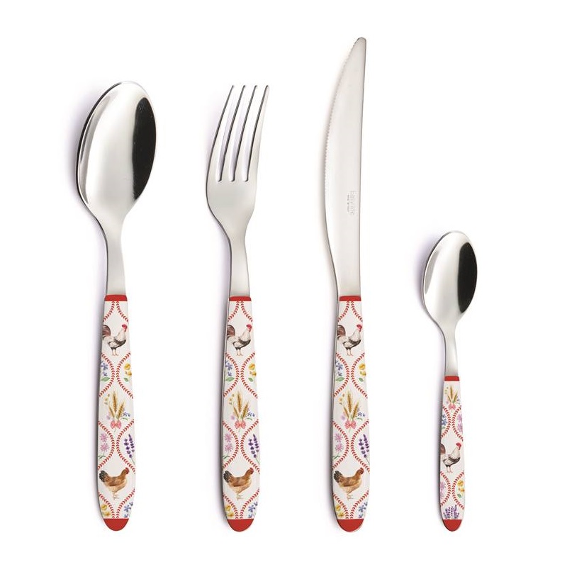 S/S Spoon with decorated handle