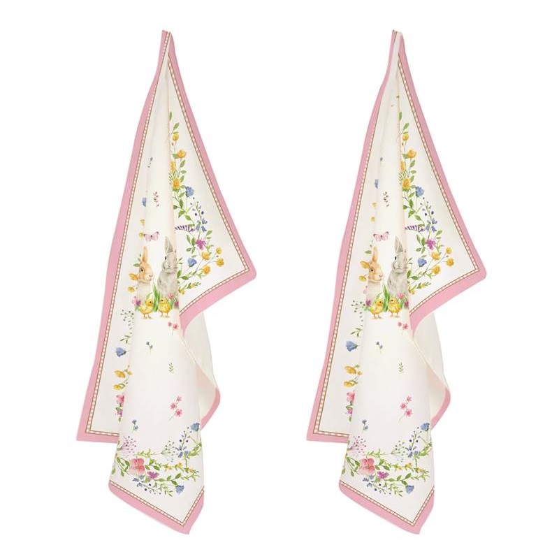 Set 2 kitchen towels 100% cotton