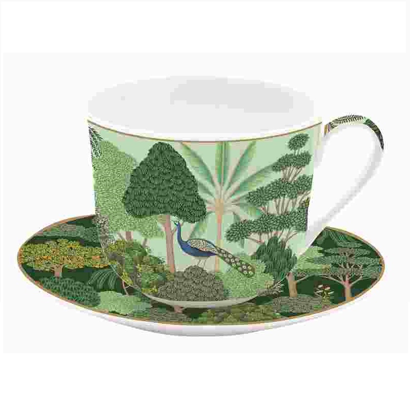 High quality porcelain breakfast cup and saucer in