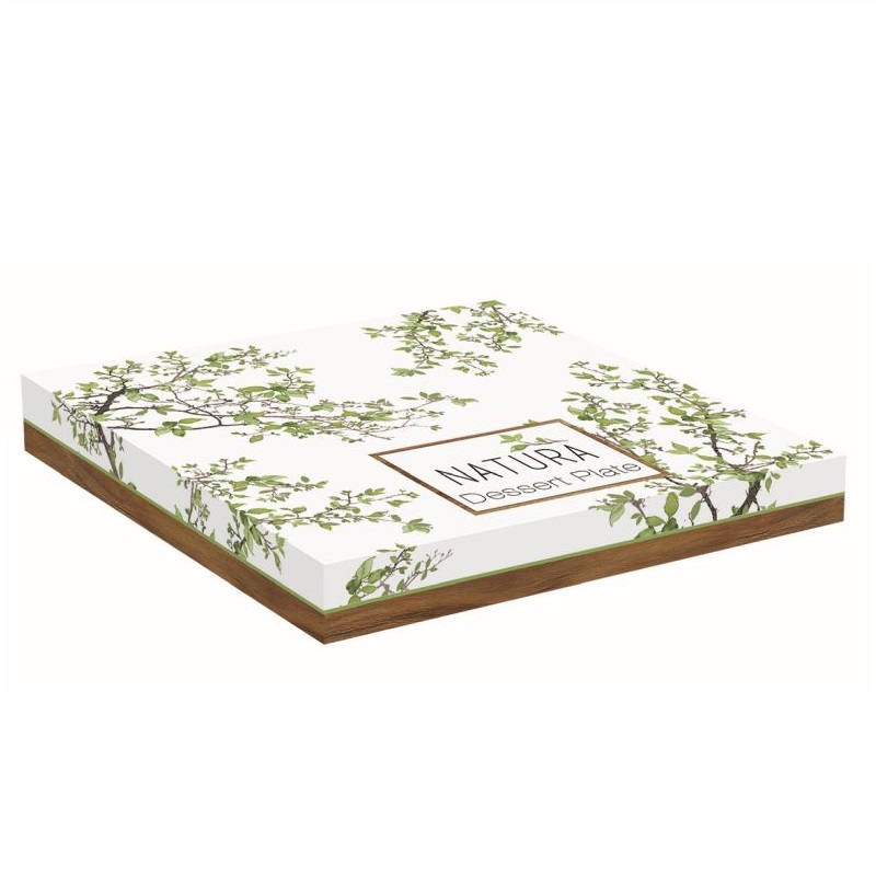 Porcelain dessert plate in colour box