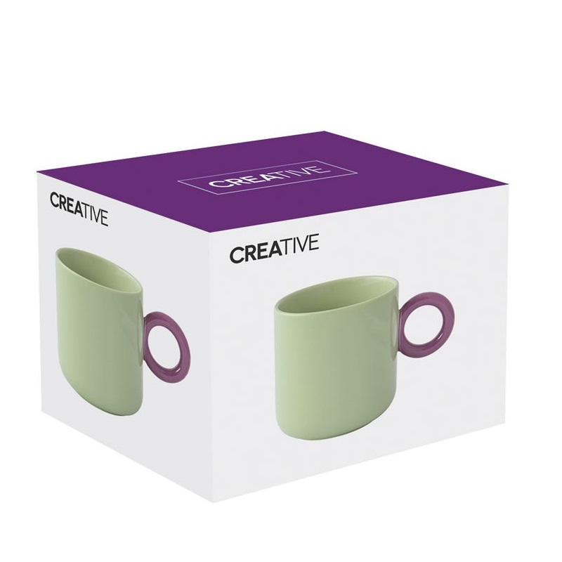 Porcelain mug in colour box