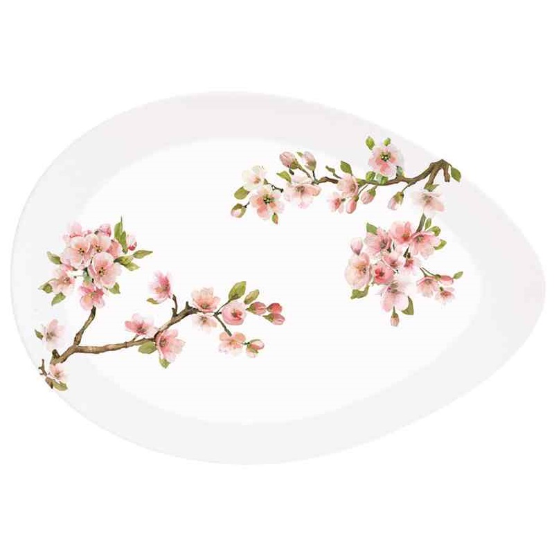 Porcelain serving platter in colour box