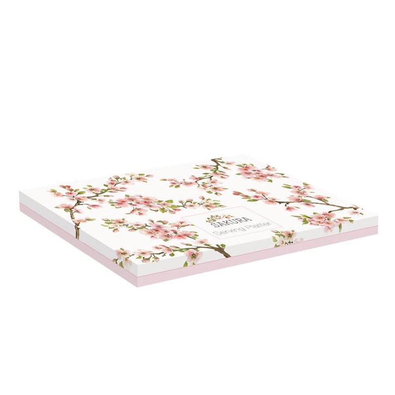 Porcelain serving platter in colour box