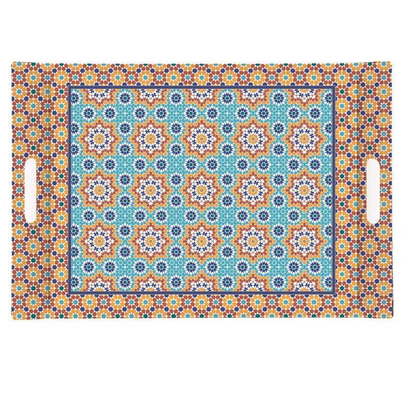 Rect.tray with handles
