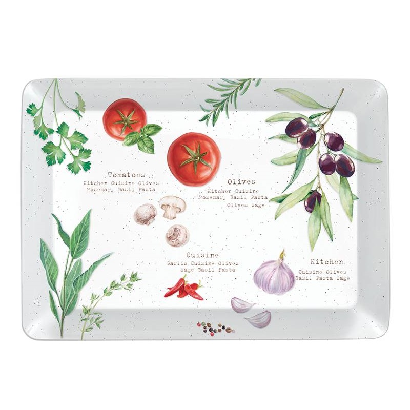 Rectangular tray