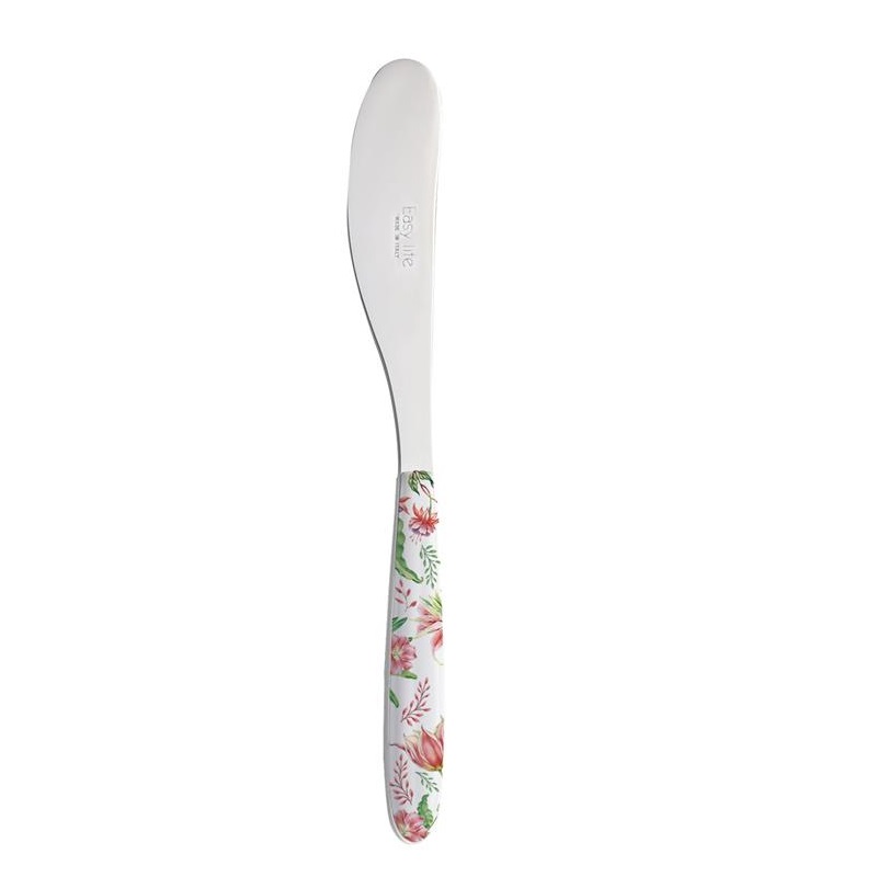 S/S Butter knife with decorated handle