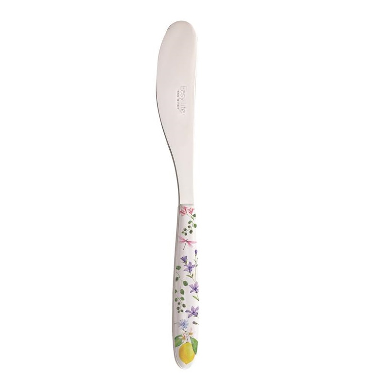 S/S Butter knife with decorated handle