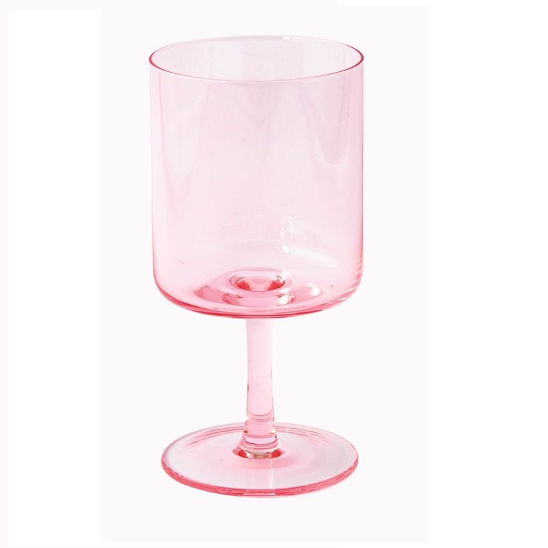 Set 2 coloured wine glasses in colour box