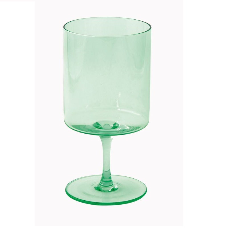 Set 2 coloured wine glasses in colour box