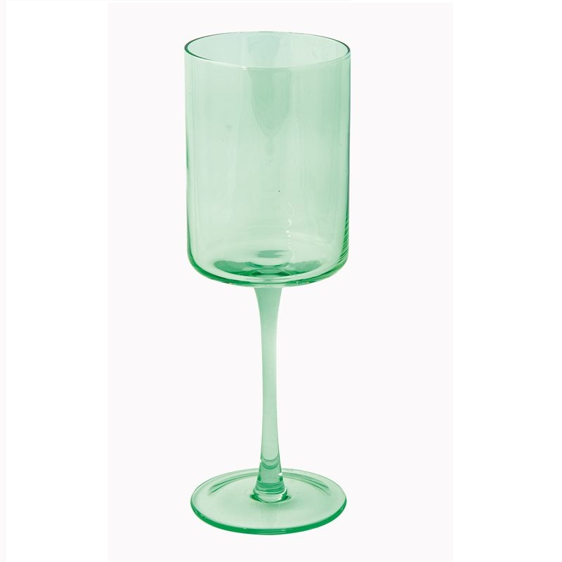 Set 2 coloured wine glasses in colour box