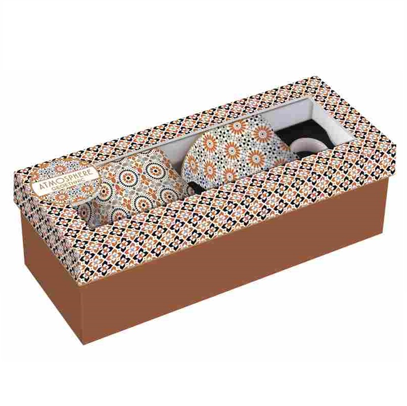 Set 2 high quality porcelain mugs in gift box