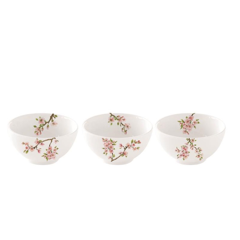 Set 3 porcelain bowls in colour box