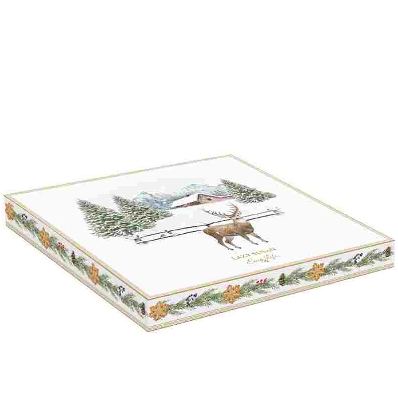 Cheese lazy susan.Turning cheese board