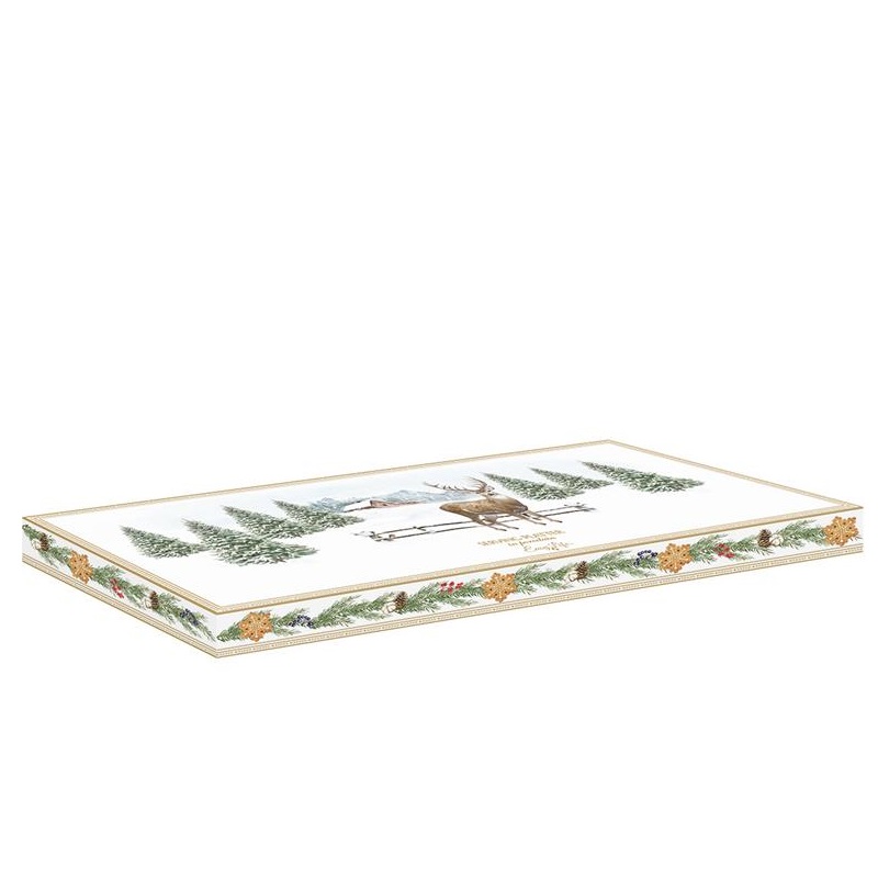 Porcelain serving platter in colour box