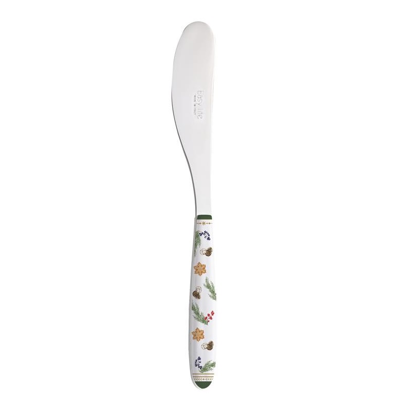 S/S Butter knife with decorated handle