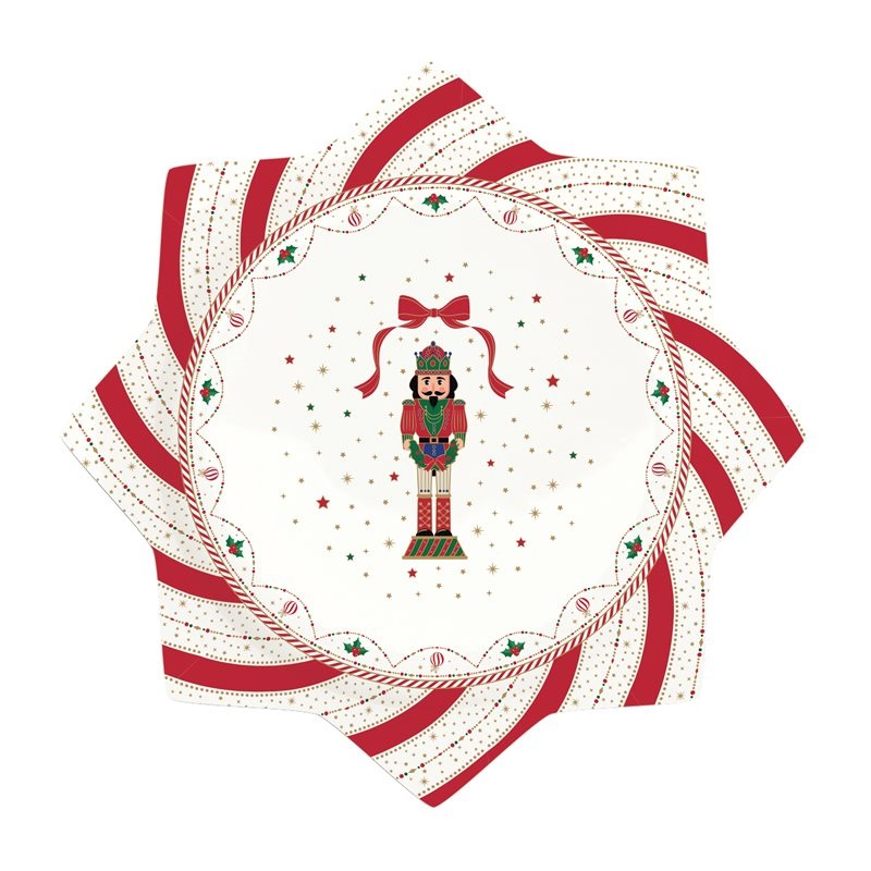 Porcelain cake serving plate in colour box