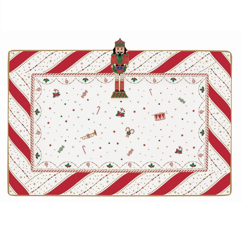 Porcelain serving platter in colour box