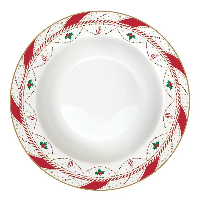Porcelain soup plate