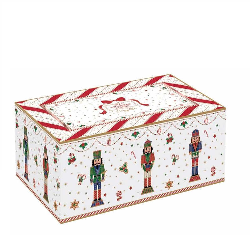 Set 6 decorated glasses in colour box