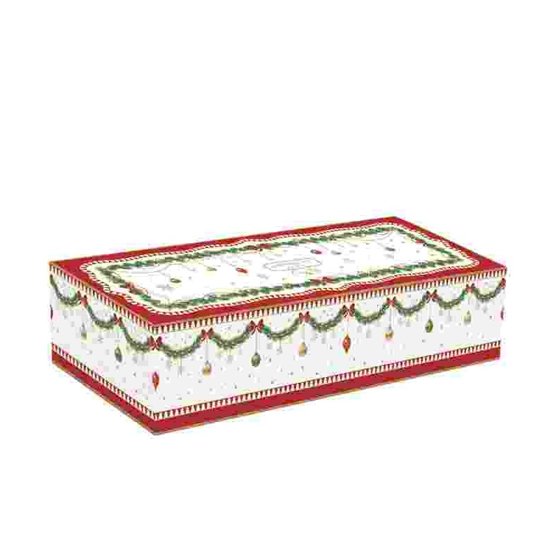 Appetizer set with 3 porcelain bowls on bamboo tra