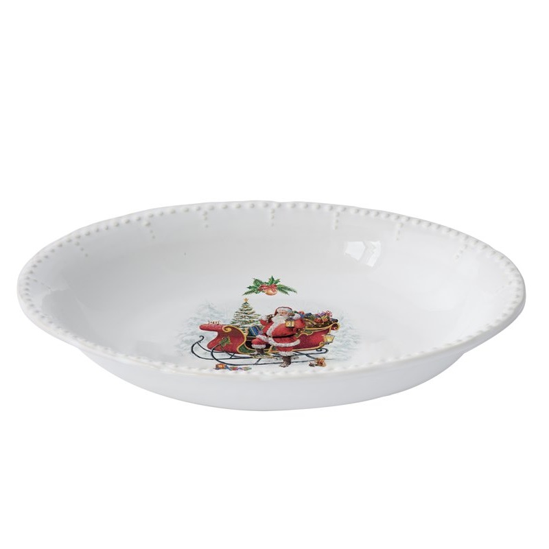 Ceramic oval bowl