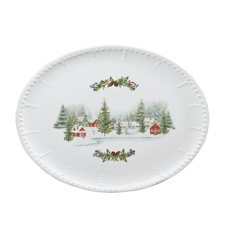 Ceramic serving platter