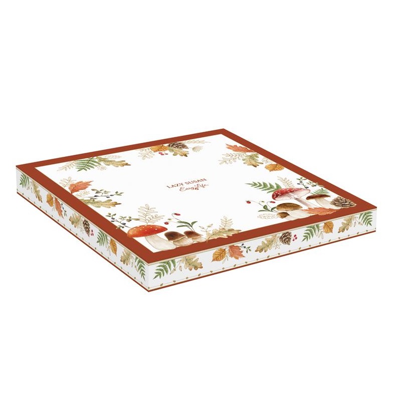 Cheese lazy susan. Turning cheese board