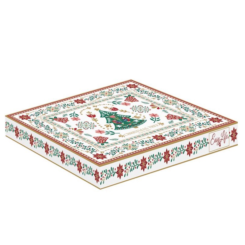 Porcelain Christmas tree in colour box , size: 20,