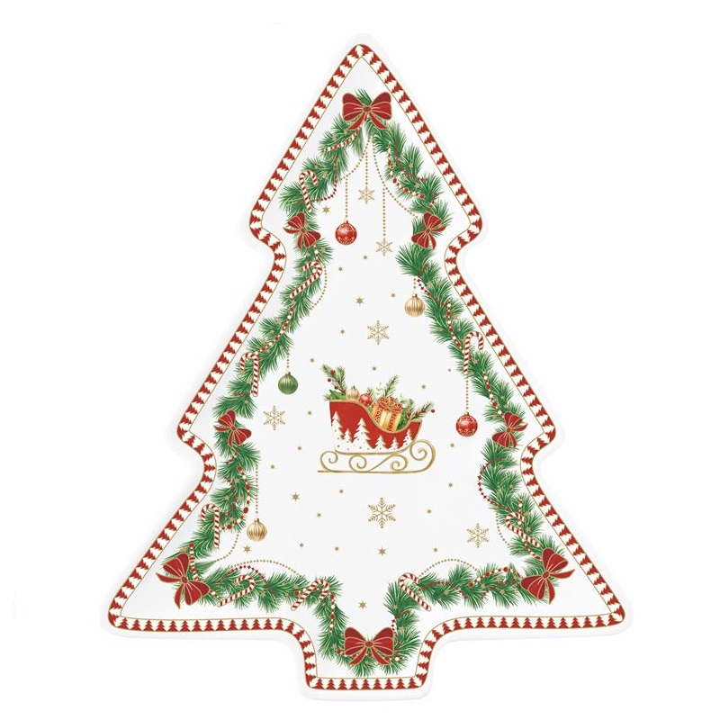 Porcelain Christmas tree in colour box