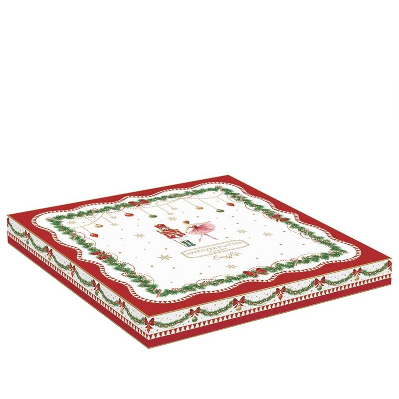 Porcelain appetizer platter in colour box