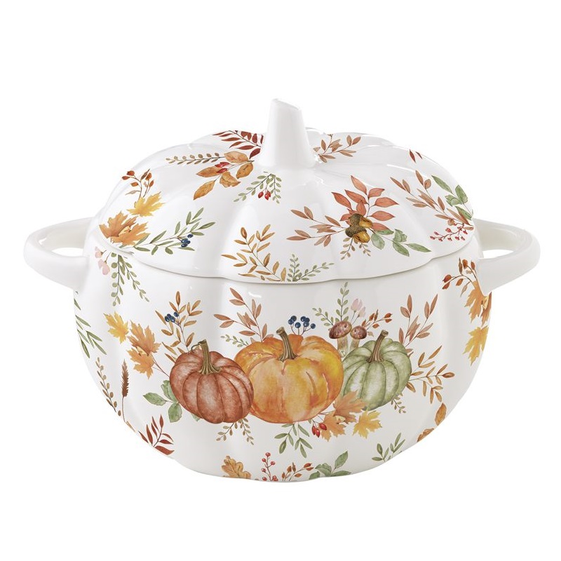 Porcelain bowl with lid in colour box