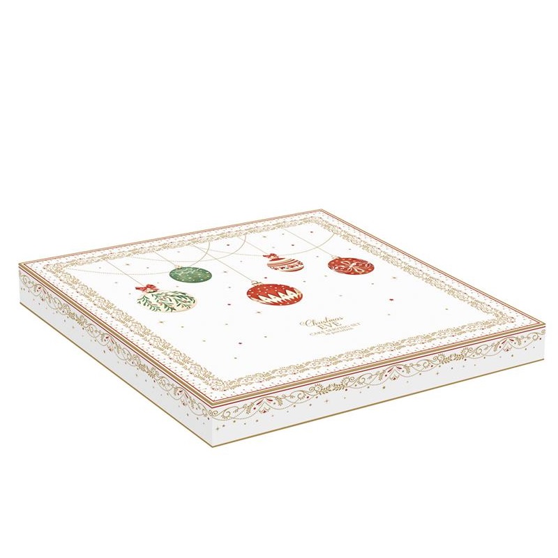 Porcelain cake serving set in colour box