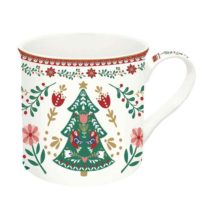 Porcelain mug in colour box , size: 300 ml, packin