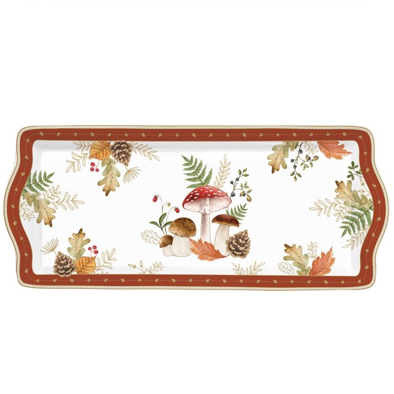 Porcelain serving platter in colour box