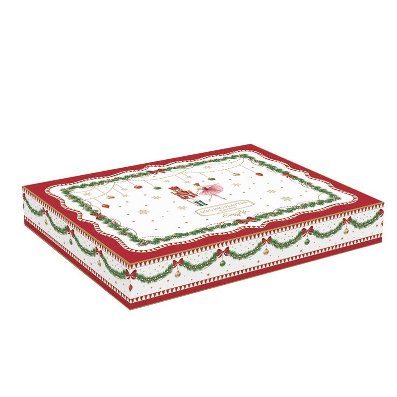 Porcelain serving platter in colour box