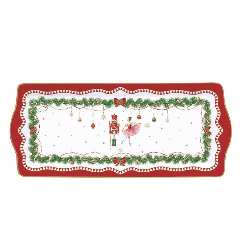 Porcelain serving platter in colour box