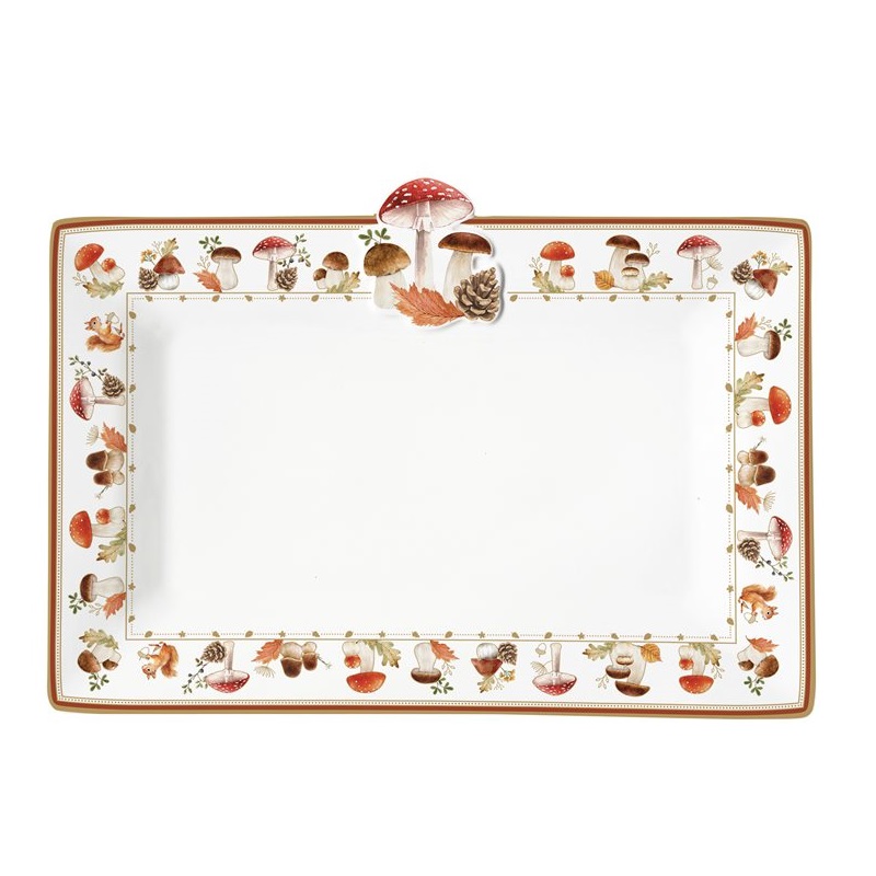 Porcelain serving platter in colour box