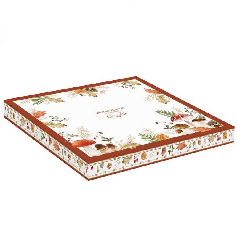 Porcelain serving platter in colour box