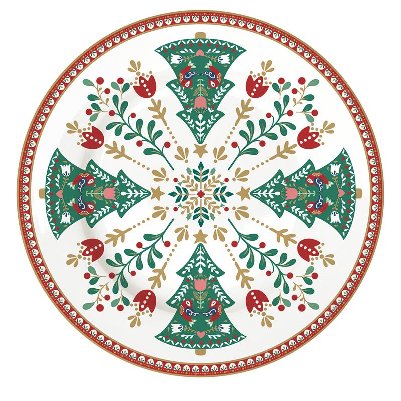Porcelain side plate , size: O 19 cm,