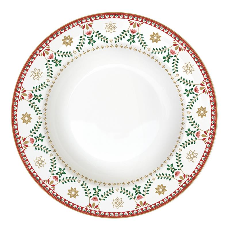 Porcelain soup plate , size: O 21,5 cm,