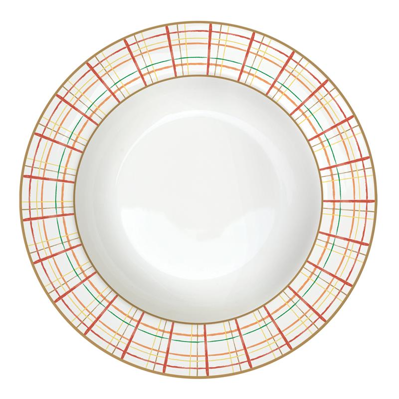 Porcelain soup plate