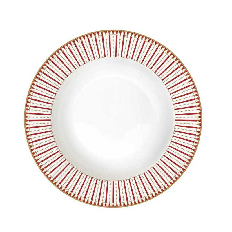 Porcelain soup plate