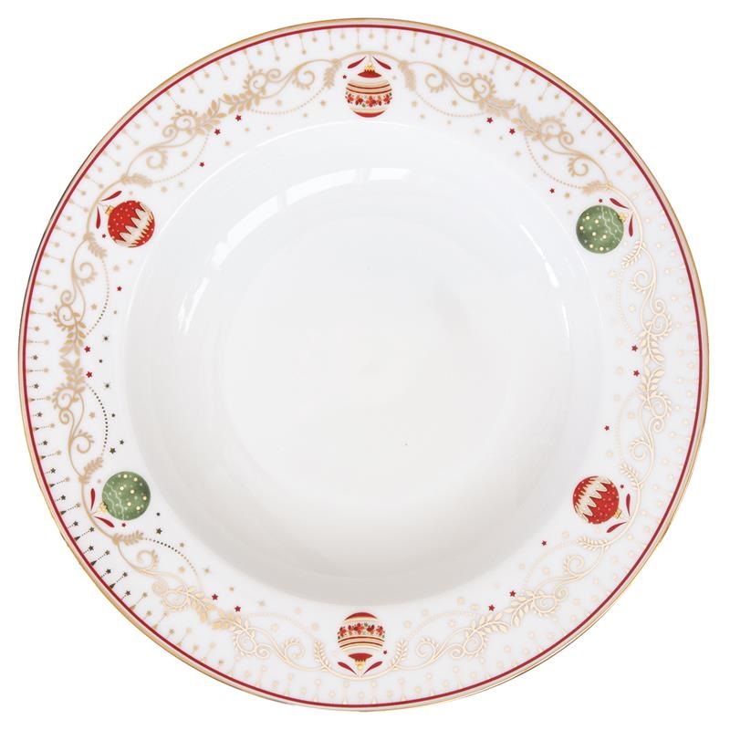 Porcelain soup plate
