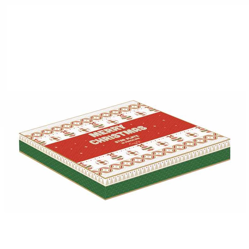 Porcelain star plate in colour box