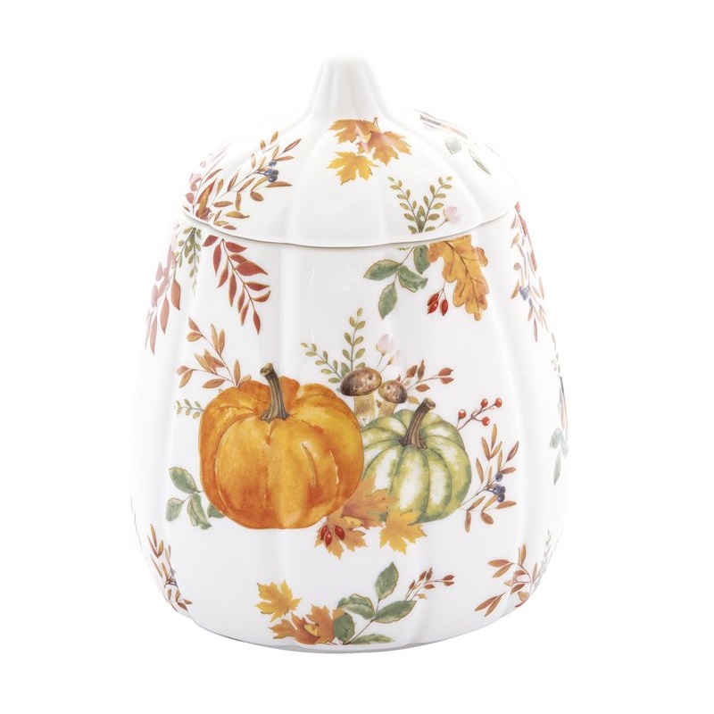 Porcelain storage jar in colour box